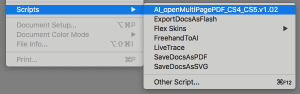 open multi page pdf in illustrator script