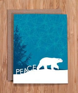 pear bear holiday card