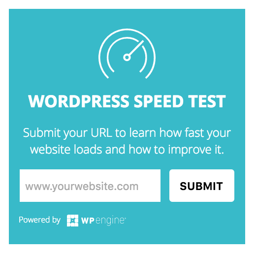 wordpess speed banner